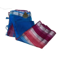 Chanderi Silk-Cotton Multi-Stripe Pallu Saree