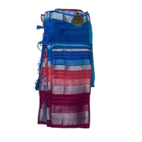 Chanderi Silk-Cotton Multi-Stripe Pallu Saree