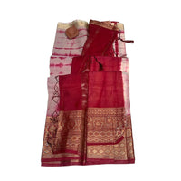 Banarasi Kora Organza Shibori Tie-Dye Saree
