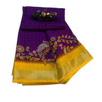 Jacquard Border Silk Saree