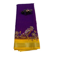 Jacquard Border Silk Saree