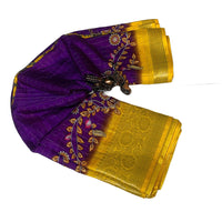Jacquard Border Silk Saree
