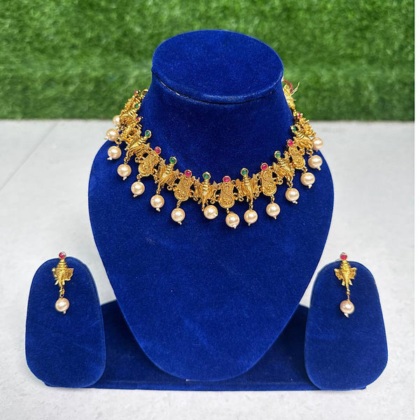 Navya Pearl Heritage Choker Set