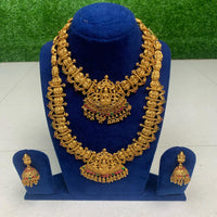 Dual Necklace Bridal Set with Earrings