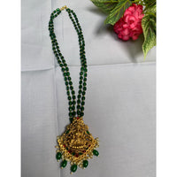 Emerald Varnika Temple Beaded Set