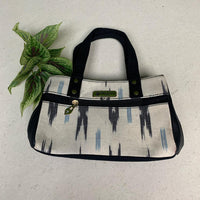 Handcrafted Ikat Tote Bag.