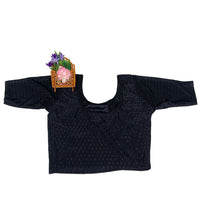 Midnight Loom Stretch Blouse