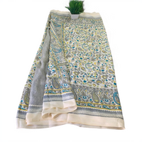 Hand block Print Saree