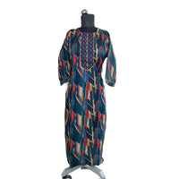 Geometric Print Gota Patti Kurti