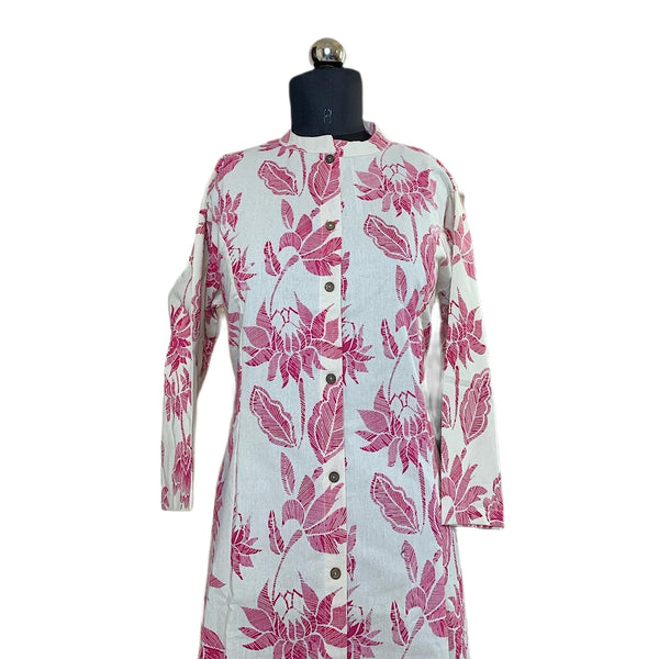 floral printed cotton kurta