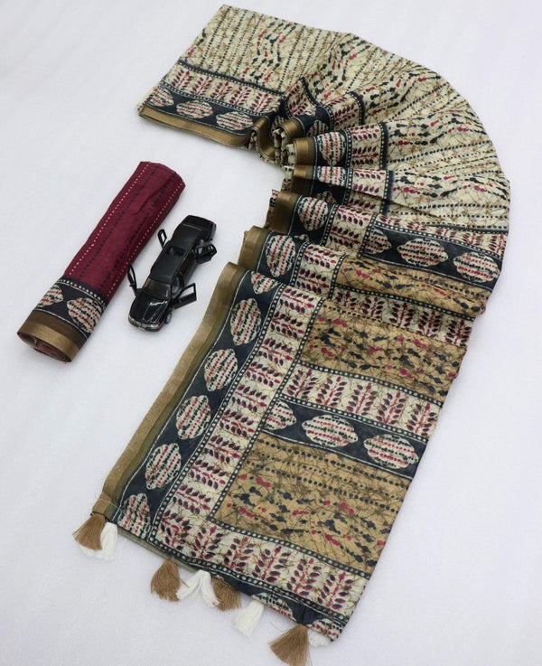 Bagh Hand Block Printed Chanderi