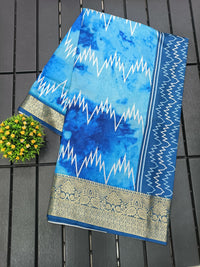 Shibori-Style Chevron Silk