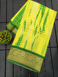 Shibori-Style Chevron Silk