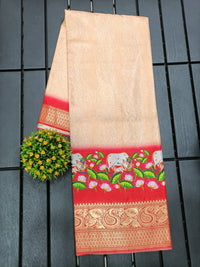 Cream  elegance saree