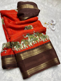 ROyal procession saree