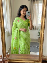 Pure Soft Linen Cotton Saree