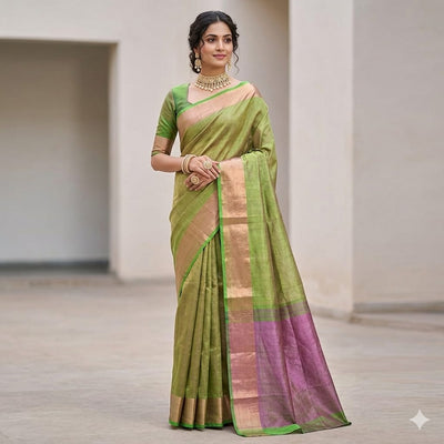 Prakriti Uppada Duo Shade Pattu Saree.