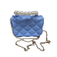 Kids Mini Quilted Pearl Handle Sling Bag