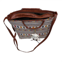 Jaipuri Geometric Pattern Shoulder Bag