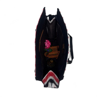 Crimson Rhythm Ikat Tote Bag.
