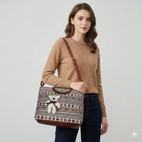 Jaipuri Geometric Pattern Shoulder Bag