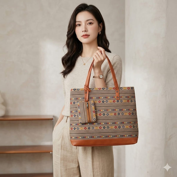 Multicolor Handcrafted Tote Bag