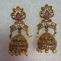 lotus-shaped floral stud