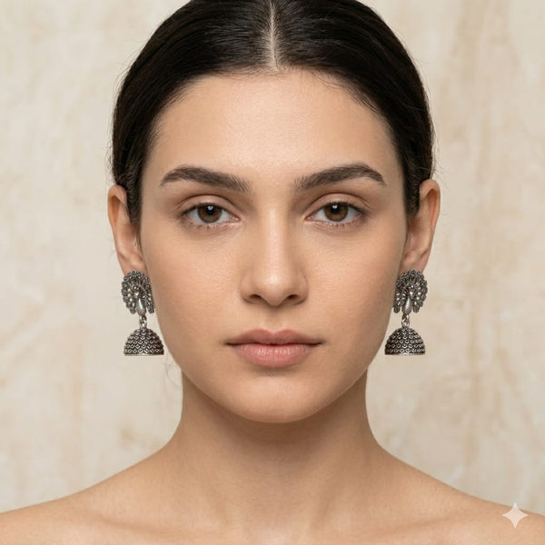 Heirloom Shadow-Cast Jhumkas