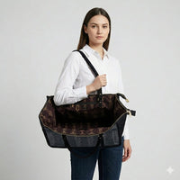 Crimson Rhythm Ikat Tote Bag.