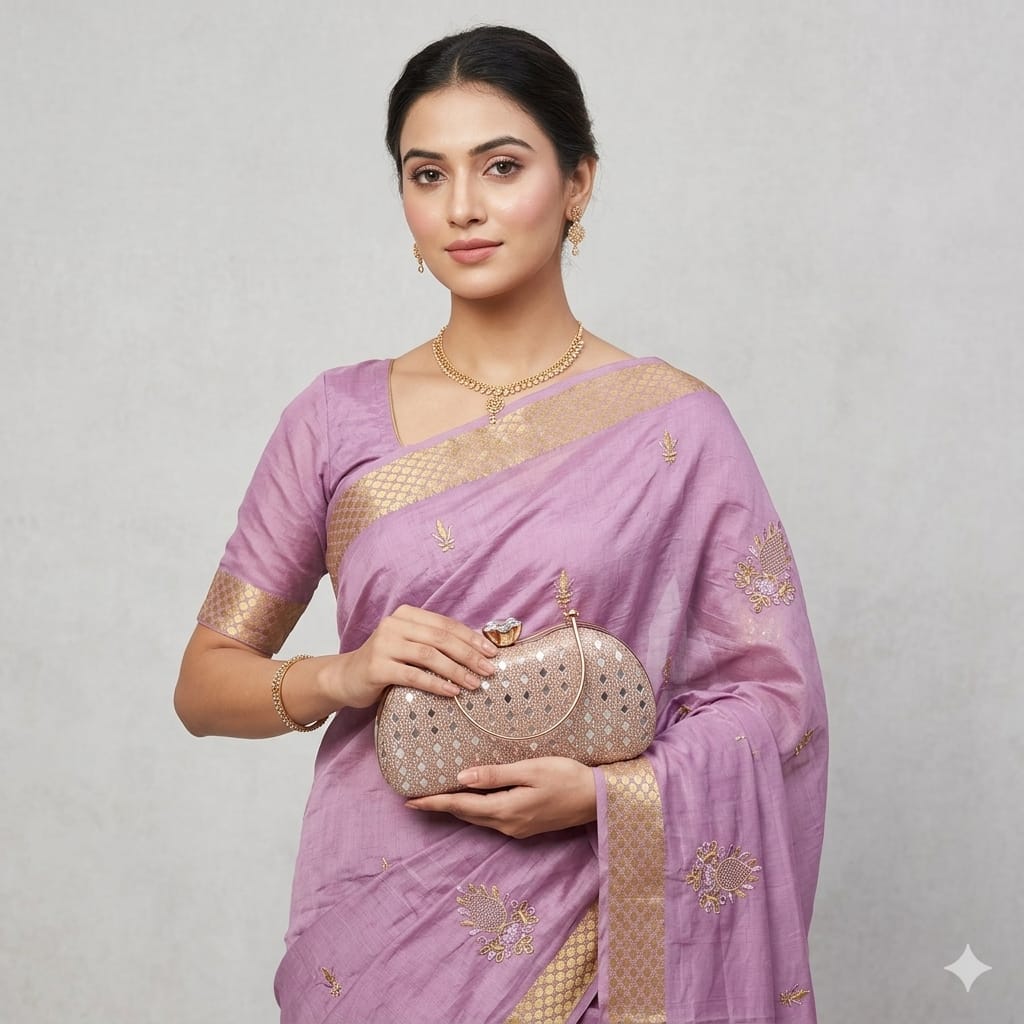 Rosegold Radiance Clutch