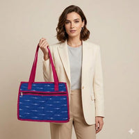 Ikkat Cotton Tote Bag.