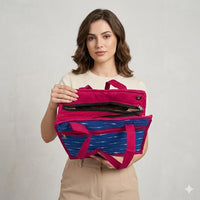 Ikkat Cotton Tote Bag.