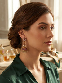 The Gilded Garnet Heirloom Jhumkis