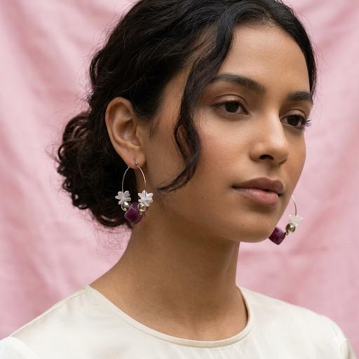Floral Arc Earrings
