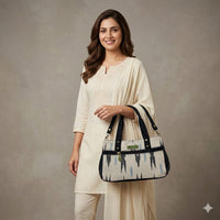 Handcrafted Ikat Tote Bag.