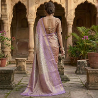 Royal Queen Purple Dharmavaram Semi Pattu saree