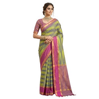 Zig Zag Kattari Design Patola saree