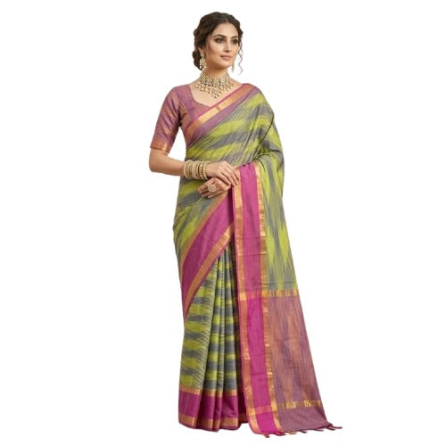 Zig Zag Kattari Design Patola saree