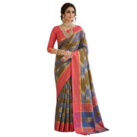 Zig Zag Kattari Design Patola saree