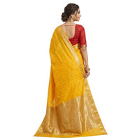 zari checkered pattern Saree