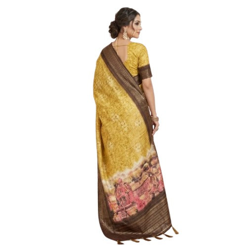 Tussar Organza Tissue Saree