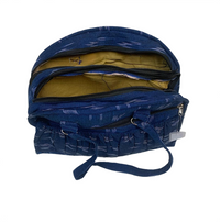 Indigo Ikat Quilted Shoulder Bag