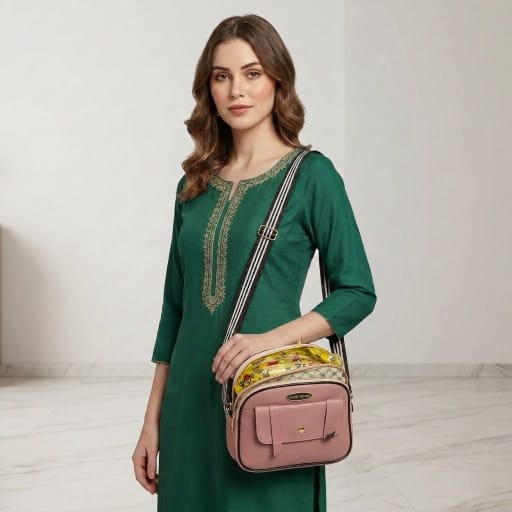 PU Leather Crossbody Sling Bag
