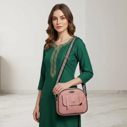 PU Leather Crossbody Sling Bag