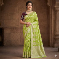 Zari Butta Georgette Saree