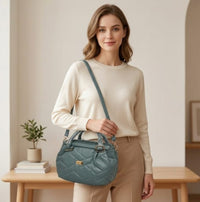 Puffy Quilted Satchel