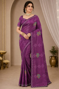 Hand-Embroidered Chiffon