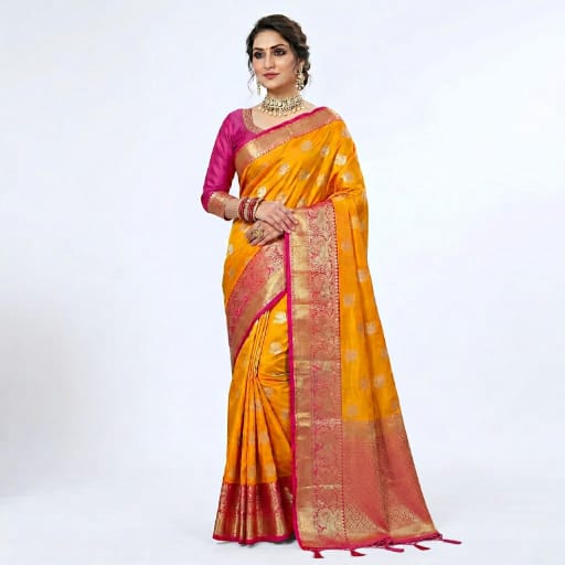 Kanchipuram Pattu Style Art Silk Saree