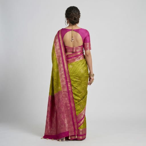 Kanjivaram semi pattu Silk Saree