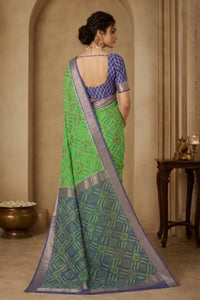 Munga Cotton Ikat Saree